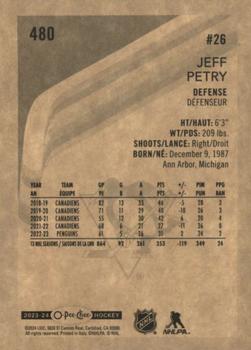 2023-24 O-Pee-Chee - Retro #480 Jeff Petry Back