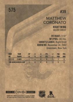 2023-24 O-Pee-Chee - Retro #575 Matthew Coronato Back