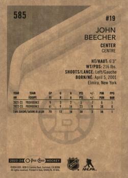 2023-24 O-Pee-Chee - Retro #585 John Beecher Back