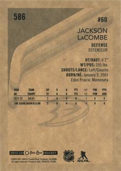 2023-24 O-Pee-Chee - Retro #586 Jackson LaCombe Back