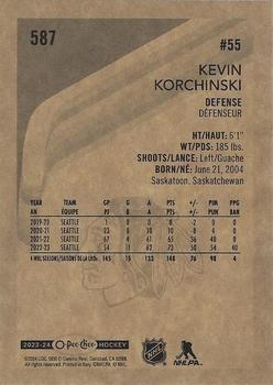 2023-24 O-Pee-Chee - Retro #587 Kevin Korchinski Back