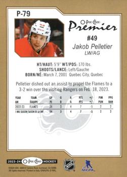 2023-24 O-Pee-Chee - O-Pee-Chee Premier #P-79 Jakob Pelletier Back