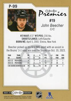 2023-24 O-Pee-Chee - O-Pee-Chee Premier #P-99 John Beecher Back