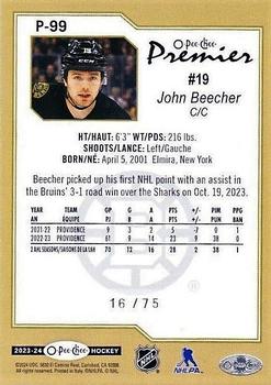 2023-24 O-Pee-Chee - O-Pee-Chee Premier Diamond Rainbow #P-99 John Beecher Back