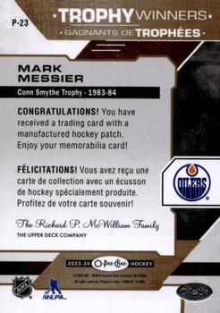 2023-24 O-Pee-Chee - OPC Patches #P-23 Mark Messier Back