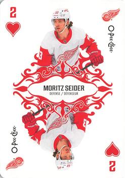 2023-24 O-Pee-Chee - Playing Cards #2♥ Moritz Seider Front