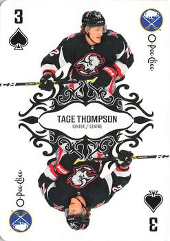 2023-24 O-Pee-Chee - Playing Cards #3♠ Tage Thompson Front
