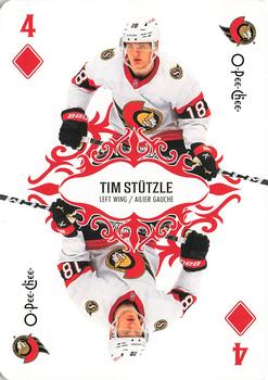 2023-24 O-Pee-Chee - Playing Cards #4♦ Tim Stutzle Front