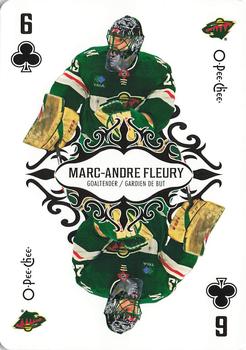 2023-24 O-Pee-Chee - Playing Cards #6♣ Marc-Andre Fleury Front
