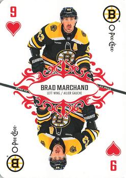 2023-24 O-Pee-Chee - Playing Cards #9♥ Brad Marchand Front