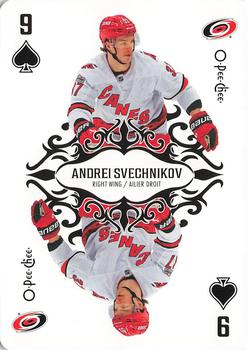 2023-24 O-Pee-Chee - Playing Cards #9♠ Andrei Svechnikov Front