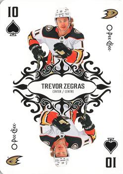 2023-24 O-Pee-Chee - Playing Cards #10♠ Trevor Zegras Front