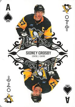 2023-24 O-Pee-Chee - Playing Cards #A♠ Sidney Crosby Front