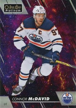 2023-24 O-Pee-Chee - OPC Platinum Previews Cosmic #P-CM Connor McDavid Front
