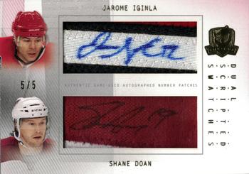 2020-21 Upper Deck The Cup - 2009-10 Upper Deck The Cup Update III: Scripted Swatches Dual #SS2-ID Shane Doan / Jarome Iginla  Front