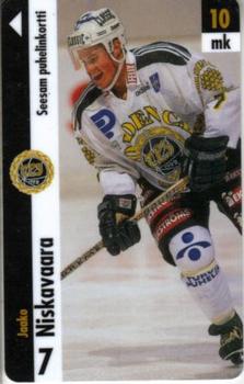 1996 Seesam Turun Palloseura Phonecards #5 Jaako Niskavaara Front