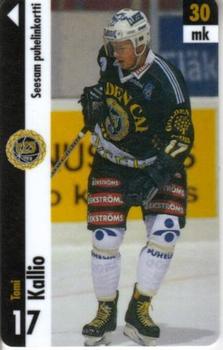 1996 Seesam Turun Palloseura Phonecards #10 Tomi Kallio Front