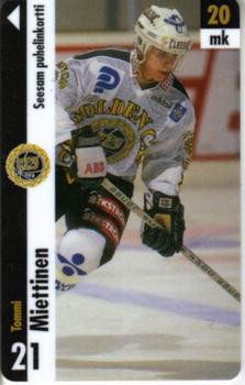 1996 Seesam Turun Palloseura Phonecards #11 Tommi Miettinen Front