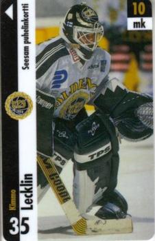1996 Seesam Turun Palloseura Phonecards #18 Kimmo Lecklin Front