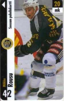 1996 Seesam Turun Palloseura Phonecards #20 Miikka Rousu Front