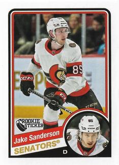 2023-24 Topps NHL Sticker Collection #615 Jake Sanderson Front