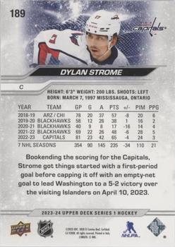 2023-24 Upper Deck - Silver Foil #189 Dylan Strome Back