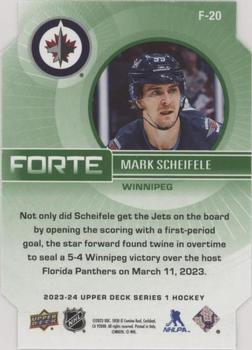 2023-24 Upper Deck - Forte Green Die Cuts #F-20 Mark Scheifele Back