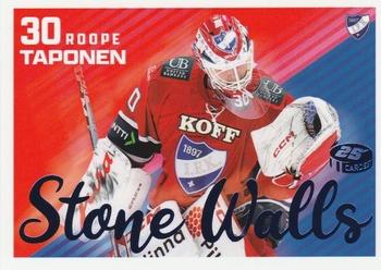 2023-24 Cardset Finland - Stone Walls Blue #SW 1 Roope Taponen Front
