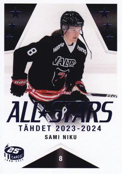 2023-24 Cardset Finland - All Stars Tähdet 2023–2024 #2 Sami Niku Front