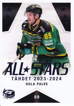 2023-24 Cardset Finland - All Stars Tähdet 2023–2024 #5 Oula Palve Front