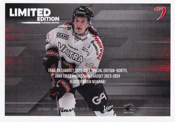 2023-24 Cardset Finland - Limited Edition (Series 2) #NNO Sami Niku Back