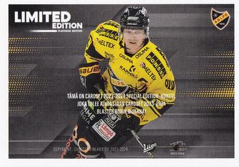 2023-24 Cardset Finland - Limited Edition (Series 2) #NNO Tuomas Kiiskinen Back