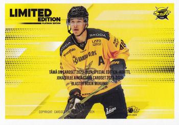 2023-24 Cardset Finland - Limited Edition (Series 2) #NNO Valtteri Lipiäinen Back