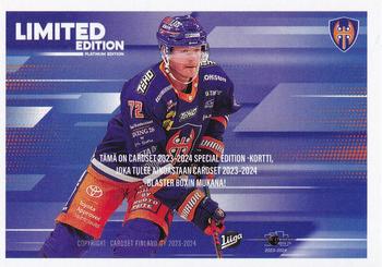 2023-24 Cardset Finland - Limited Edition (Series 2) #NNO Petri Kontiola Back