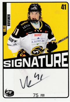2023-24 Cardset Finland - Signature (Series 2) #NNO Ville Koivunen Front