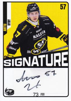 2023-24 Cardset Finland - Signature (Series 2) #NNO Arttu Hyry Front