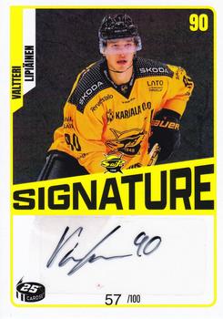 2023-24 Cardset Finland - Signature (Series 2) #NNO Valtteri Lipiäinen Front