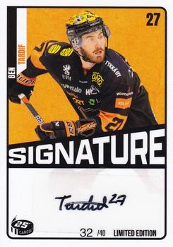 2023-24 Cardset Finland - Signature Limited Edition (Series 2) #NNO Ben Tardif Front