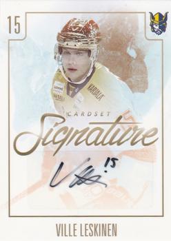 2017-18 Cardset Finland - Signature (Series Two) #NNO Ville Leskinen Front