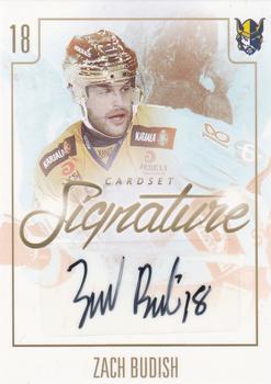 2017-18 Cardset Finland - Signature (Series Two) #NNO Zach Budish Front