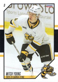 2023-24 Choice Sarnia Sting (OHL) #15 Mitch Young Front