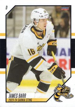 2023-24 Choice Sarnia Sting (OHL) #18 James Barr Front