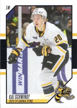 2023-24 Choice Sarnia Sting (OHL) #6 Kai Schwindt Front