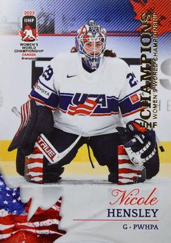 2023 BY Cards IIHF Women's World Championship #1 Nicole Hensley Front