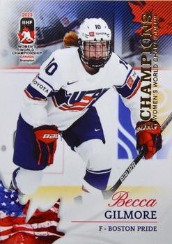 2023 BY Cards IIHF Women's World Championship #12 Becca Gilmore Front