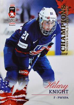 2023 BY Cards IIHF Women's World Championship #17 Hilary Knight Front