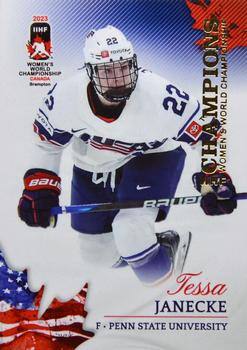 2023 BY Cards IIHF Women's World Championship #18 Tessa Janecke Front