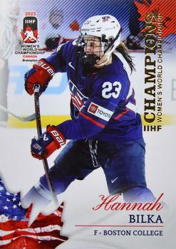 2023 BY Cards IIHF Women's World Championship #19 Hannah Bilka Front
