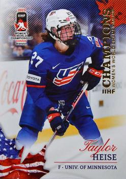 2023 BY Cards IIHF Women's World Championship #21 Taylor Heise Front