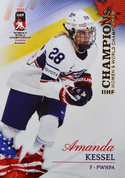 2023 BY Cards IIHF Women's World Championship #22 Amanda Kessel Front